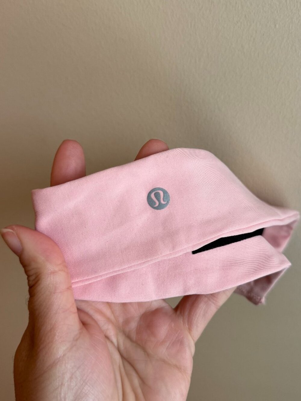 Lululemon Pink Strawberry Milkshake Headband; Workout stretchy lightweight